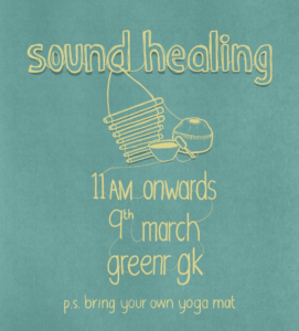 sound healing 9 march