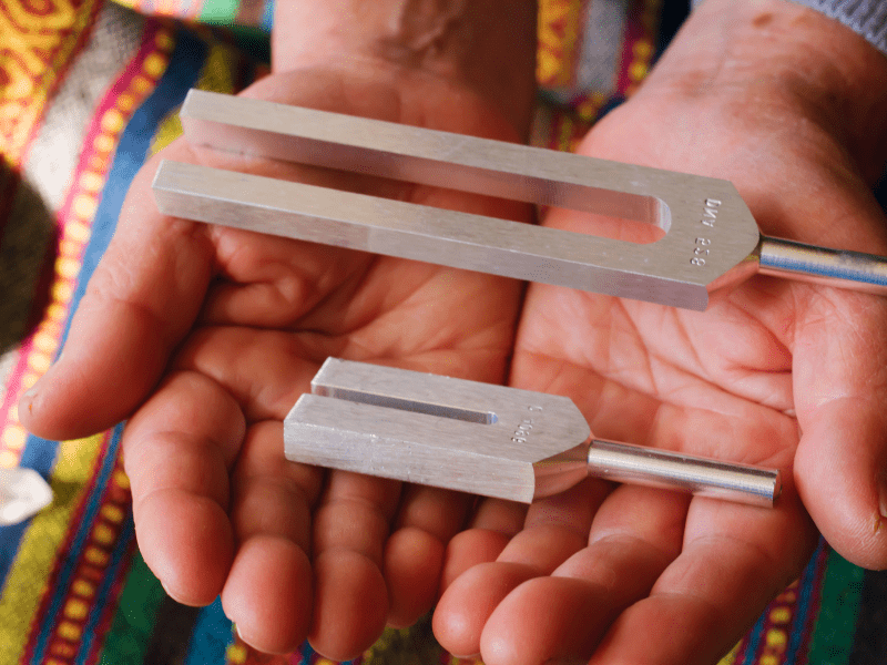 how to use tuning forks for healing